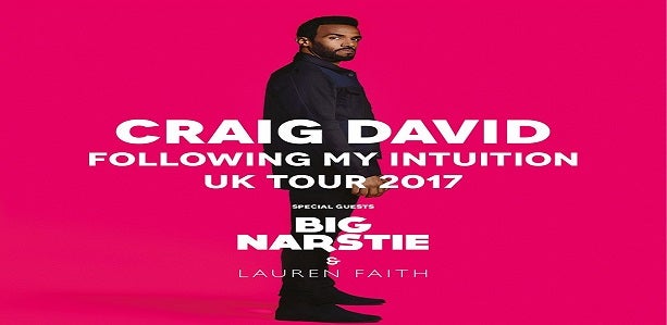 Craig David 'Following My Intuition' UK Tour 2017